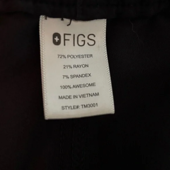 Figs black scrub pants - size large - Picture 9 of 12